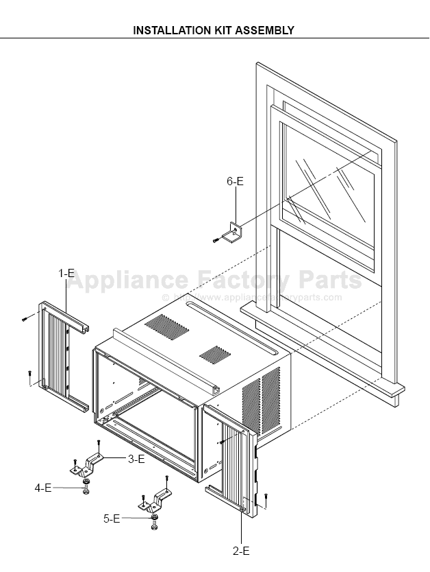 Kenmore 580.75121500 Parts | Find Air Conditioner Parts Here 