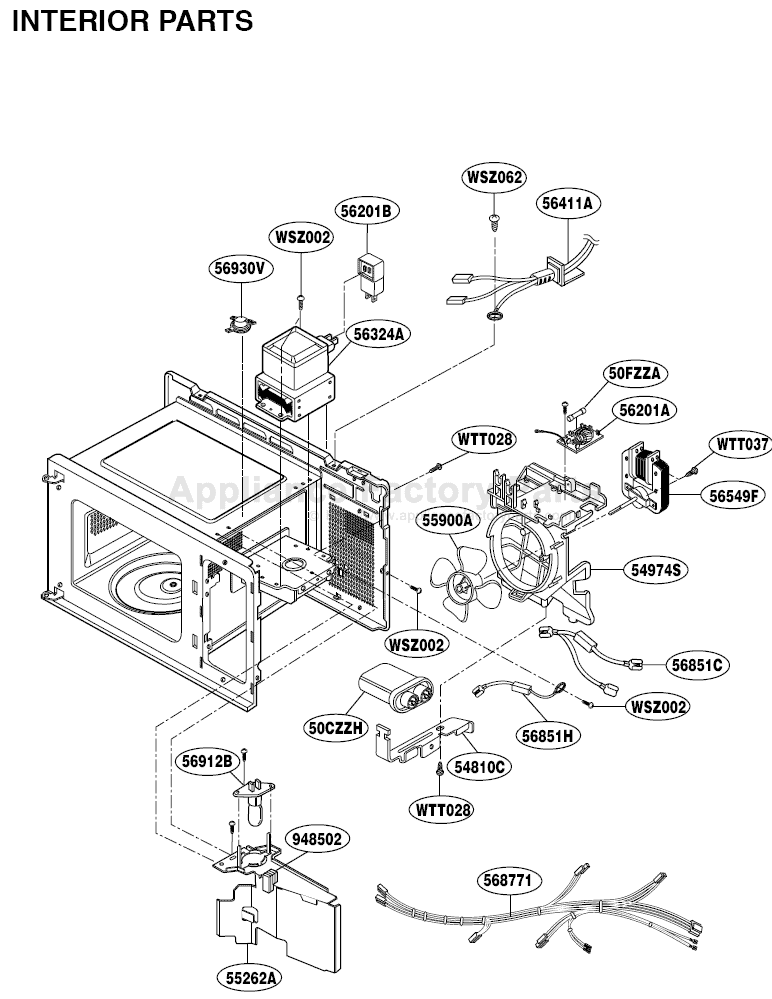 Lg MS-197W Parts | Microwaves