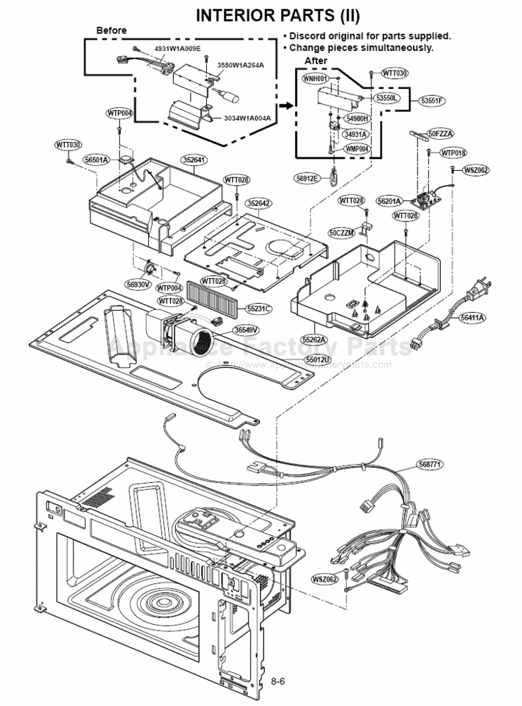 Lg DOTRC17B Parts Microwaves