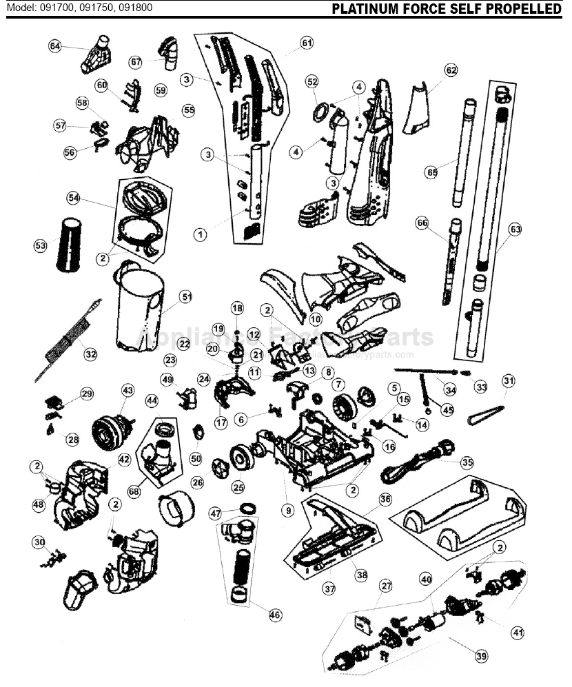 Royal 091750 Parts Vacuum Cleaners
