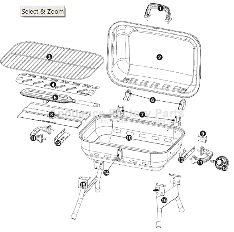 Uniflame GBT904W Parts Grills uniflame-gbt904w-parts-grills