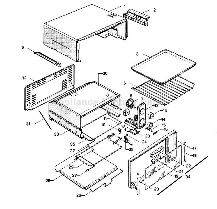Delonghi XU14C Parts Ovens
