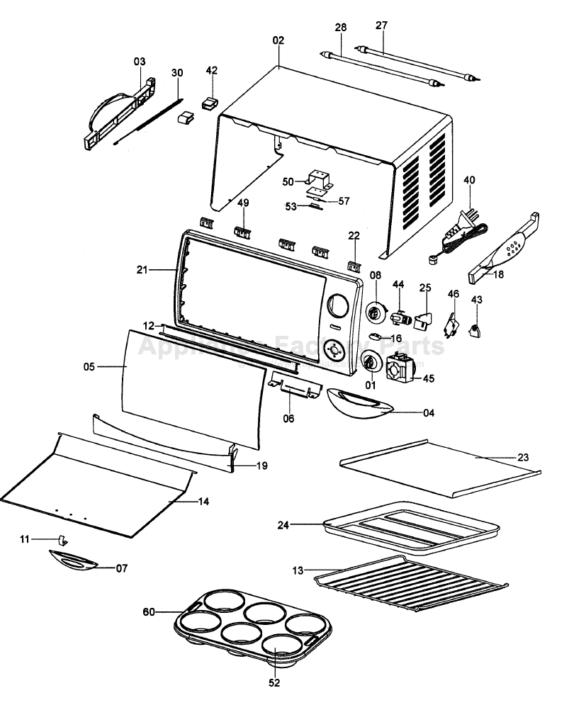 Delonghi XU445 Parts Ovens