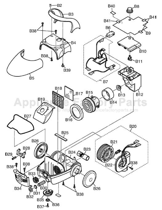 Panasonic MCCG381 Parts Vacuum Cleaners