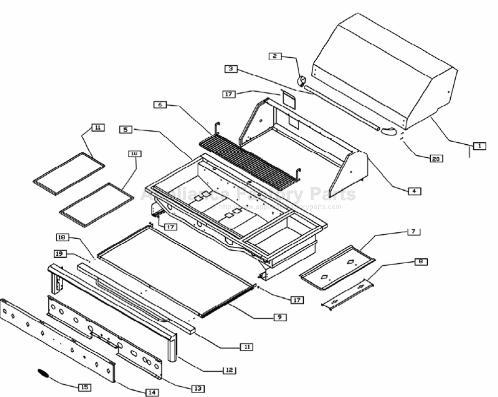 Capital Cooking Equipment PSQ52RBI Parts Grills