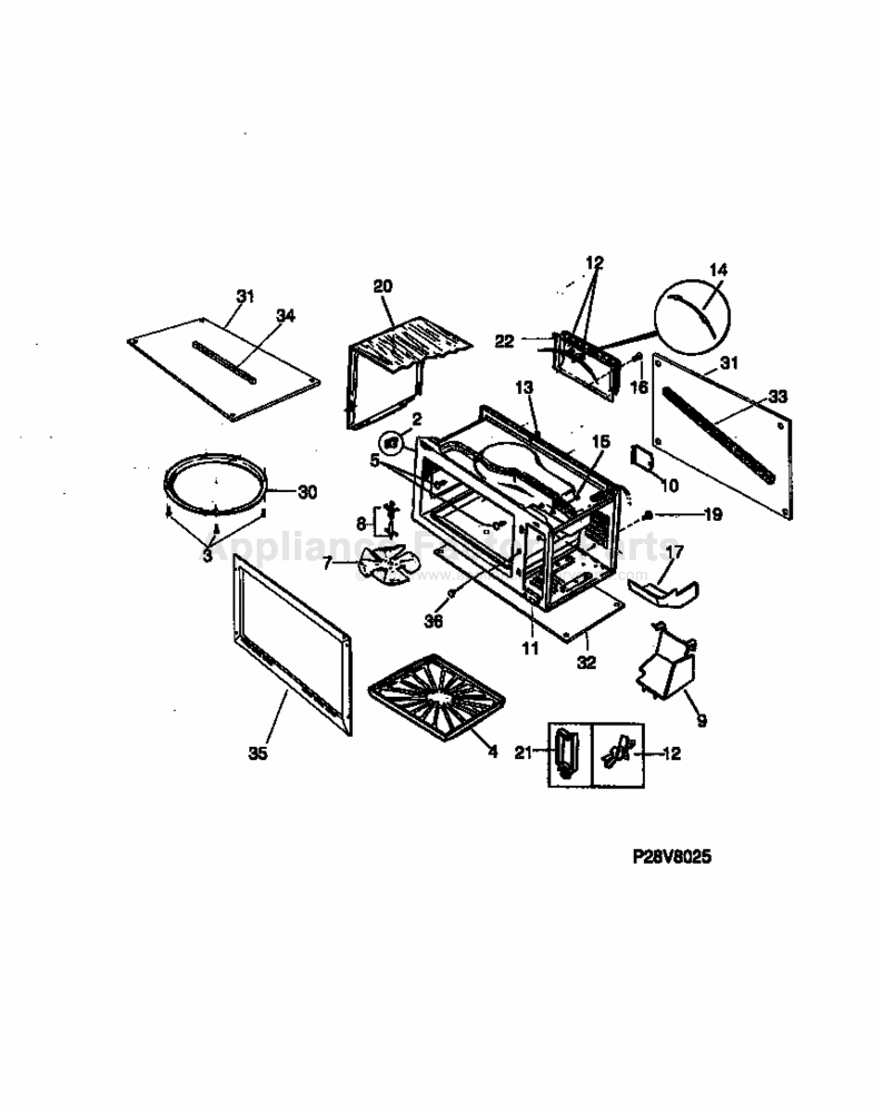 Tappan 5694311006 Parts Microwaves