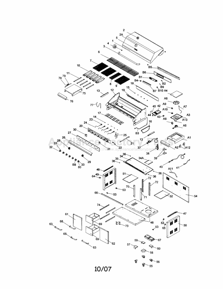 Kenmore 258654A Parts Grills