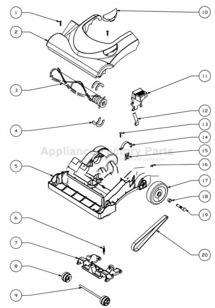 Eureka 4700A Parts | Find Vacuum Cleaner Parts Here