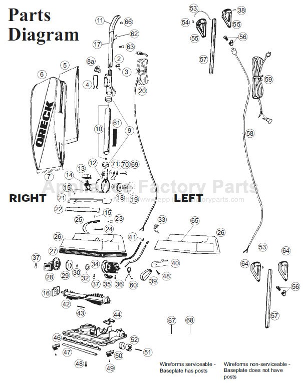 Oreck XL9000W Parts | Find Vacuum Cleaner Parts Here