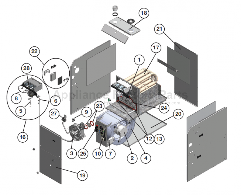 Napoleon WPX060S3AAN Parts HVACs