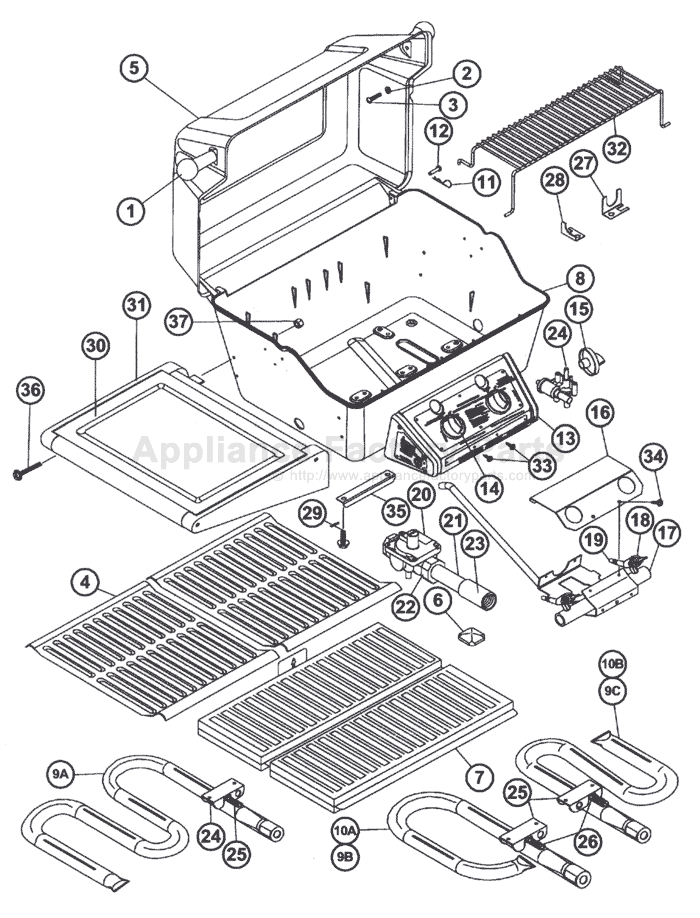 Ducane 1204SHNE Parts Grills
