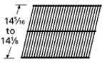 Rectangular Cooking Grids, 14 5/16” to 14 1/8”
