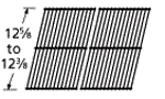 Rectangular Cooking Grids, 12 5/8” to 12 3/8”