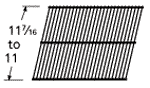 Rectangular Cooking Grids, 11 7/16” and smaller