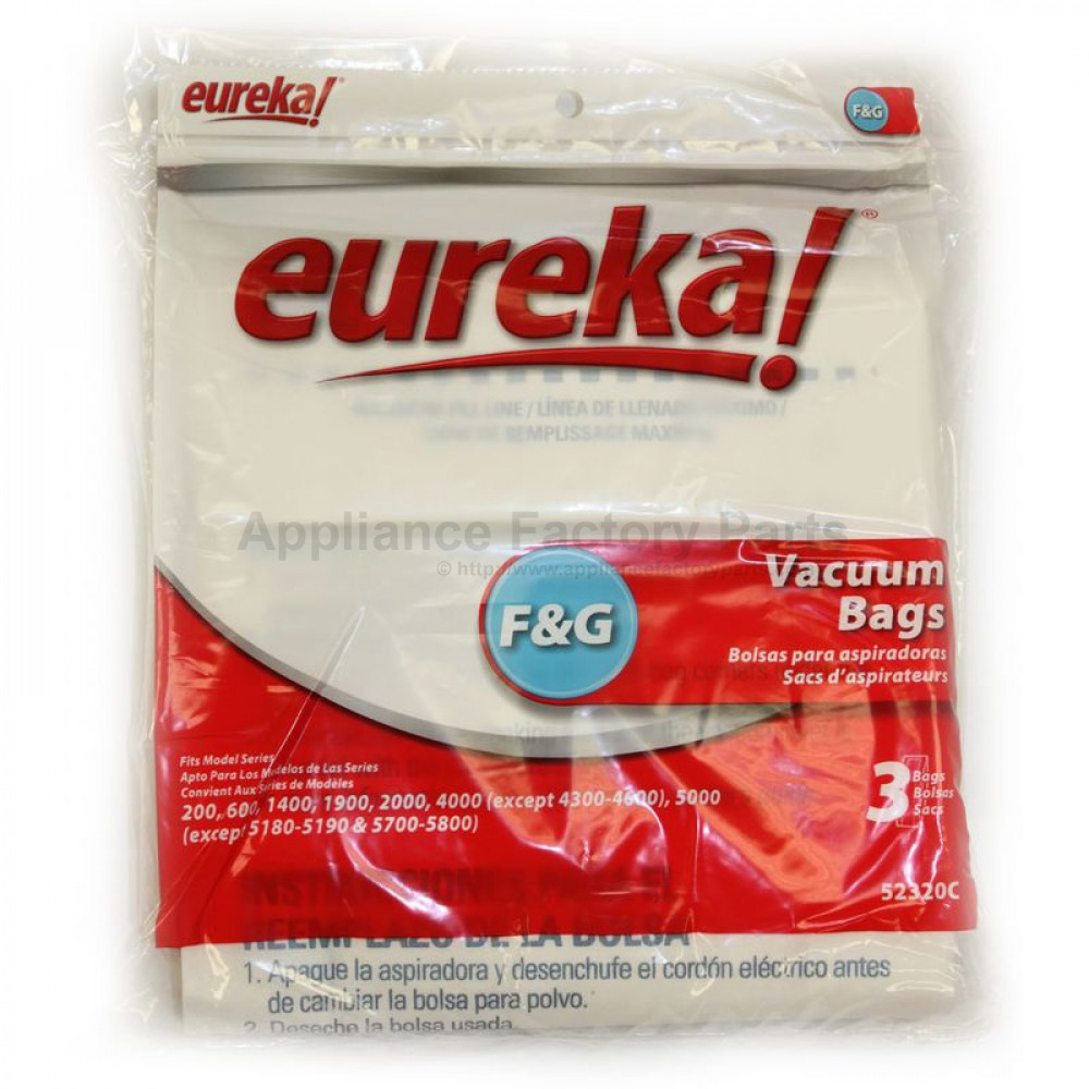 Vacuum Cleaner Part # E-52320 - Bags, Paper Oem 3 Pack